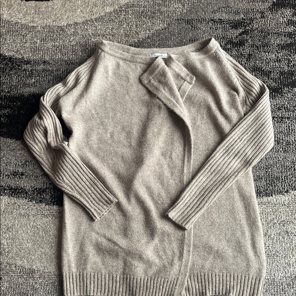 Backdrop Beige Wool-Alpaca Cardigan Size S